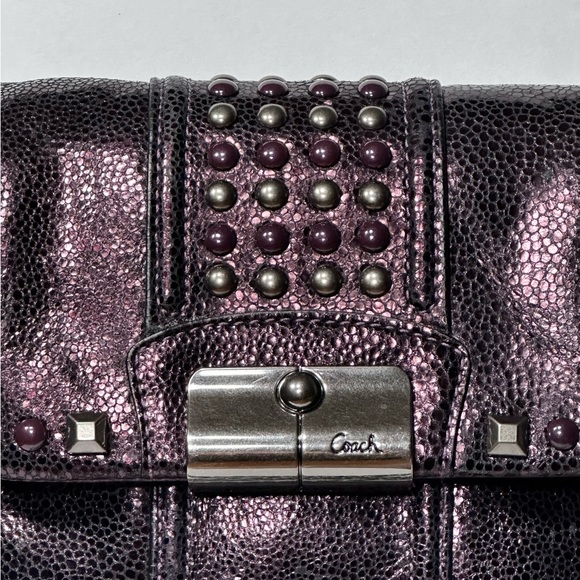 *RARE* COACH Kristin Studded Leather Crossbody - Picture 3 of 16